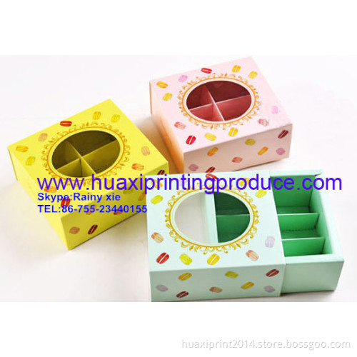 colorful square chocolate boxes